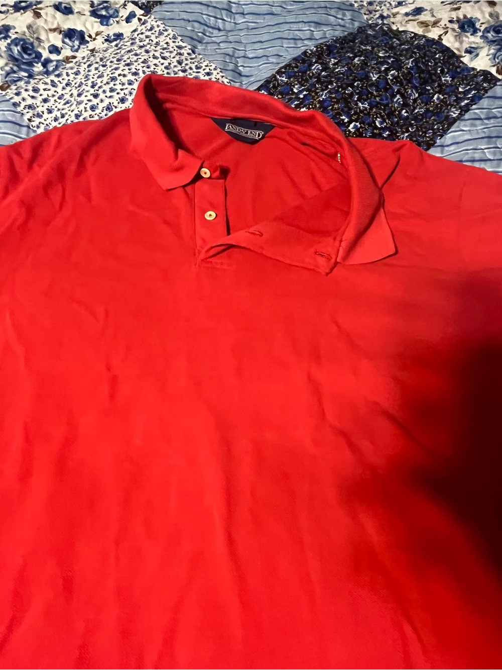 Lands End Vintage Men’s XXL Red Polo